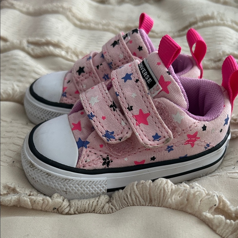 Converse Kids' Pink and Blue Star Sneakers
